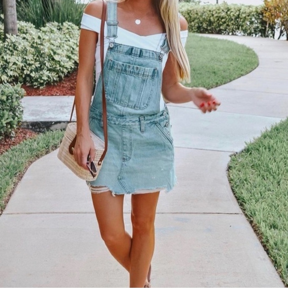 Abercrombie & Fitch Overall Denim Dress